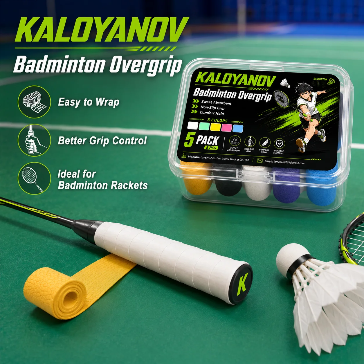 Badminton Materi - Tennis Overgrip Badminton Overgrip Pickleball Overgrip