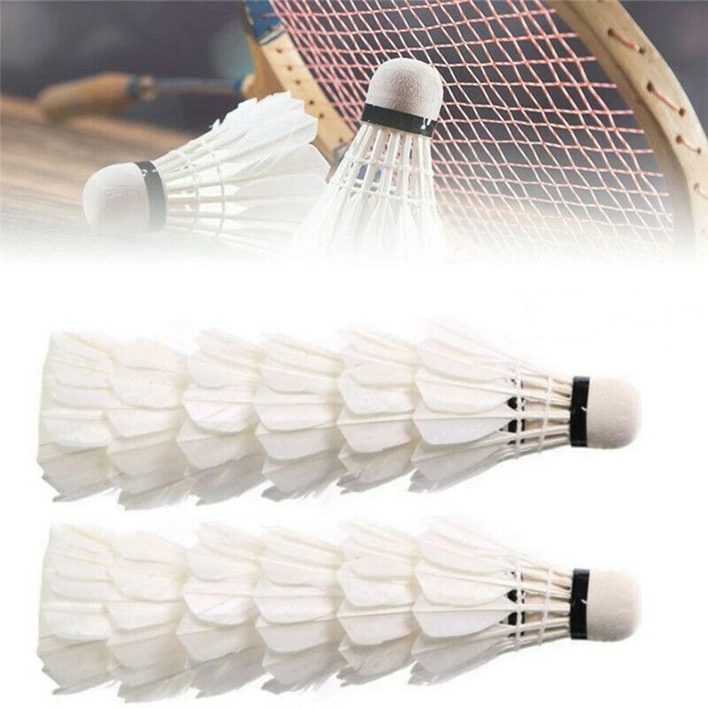 Badminton Shuttlecock - 3/6/12Pcs Professional Badminton Shuttlecock Black Goose