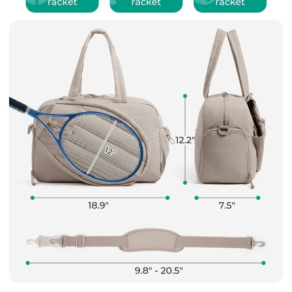 New Unisex Tennis Tote Bag Fas - огляд і ціна Badminton Bag