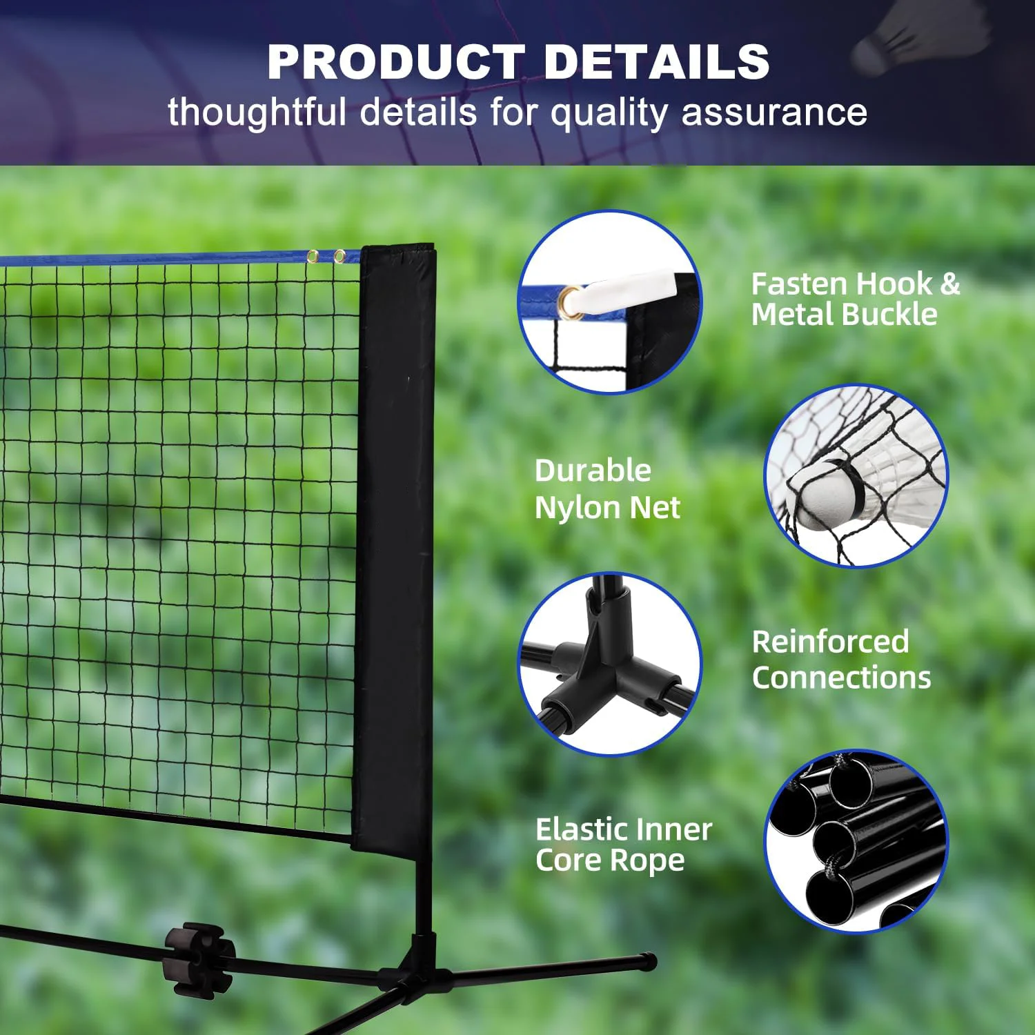 Height Steel 10FT Multi Sport  - огляд і ціна Badminton Net