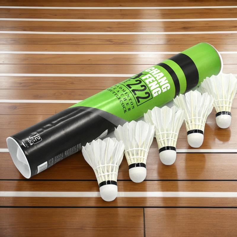 12PC Durable Badminton Shuttle - огляд і ціна Feather Shuttlecock