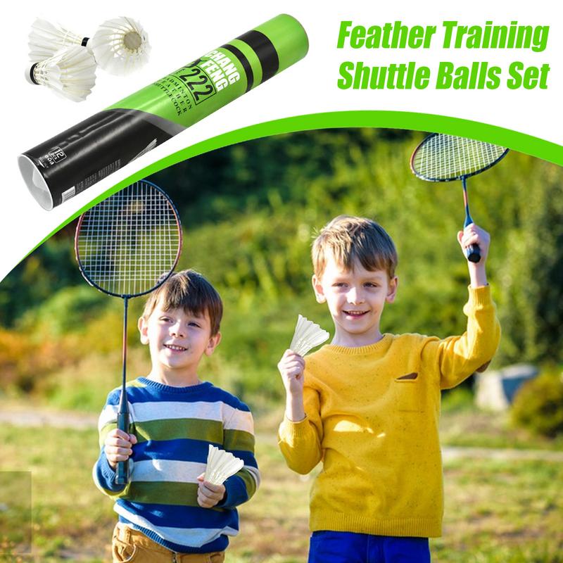 12PC Durable Badminton Shuttle - огляд і ціна Feather Shuttlecock